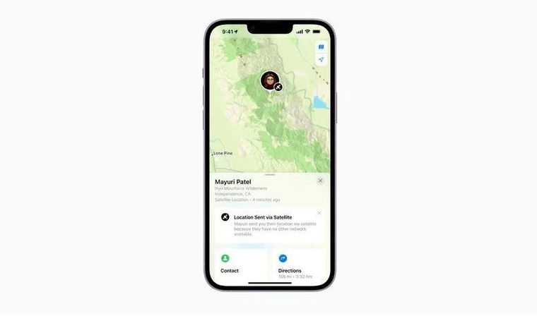 龙湖苹果14维修分享iPhone14系列中 FindMy功能通过卫星分享位置方法教程 