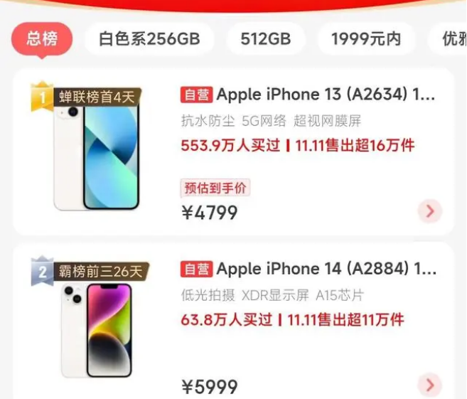 龙湖苹果14维修分享iPhone14配置不如同价位的安卓还能大卖 