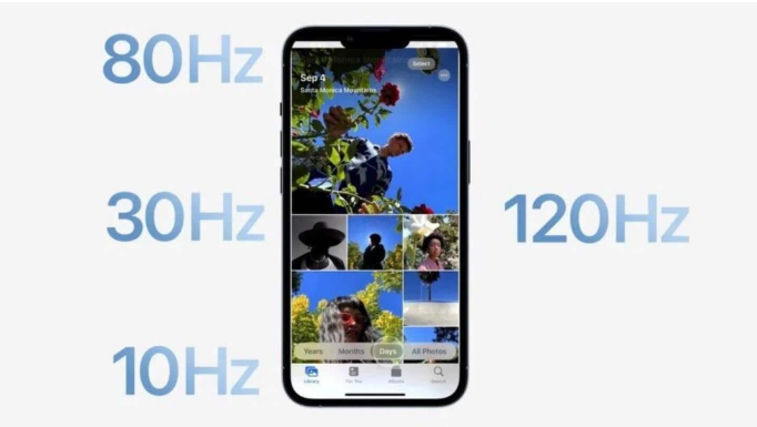 龙湖苹果14维修分享iPhone 14有高刷吗 