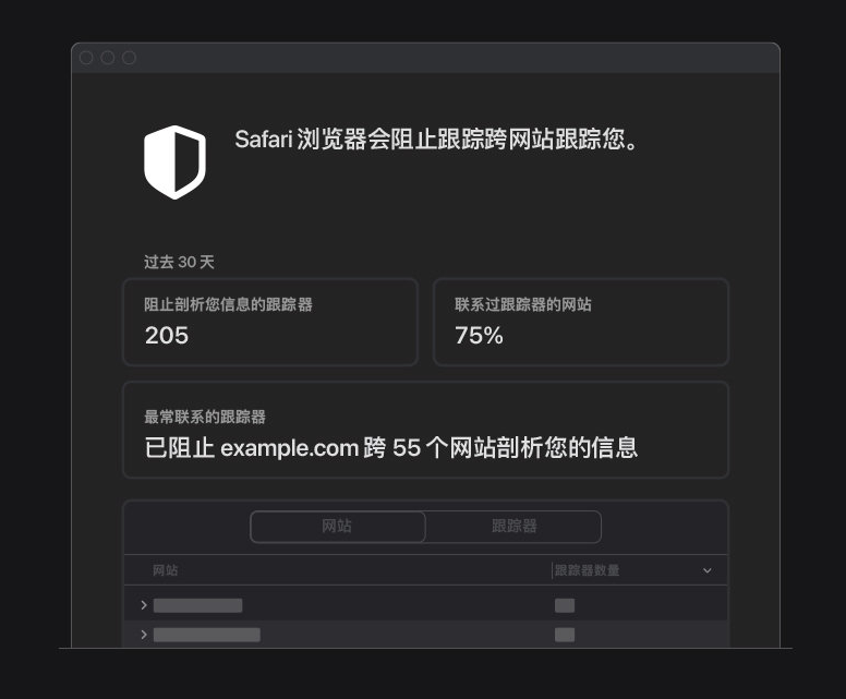 龙湖苹果手机维修分享如何在 Safari 浏览器中查看和打开隐私报告 